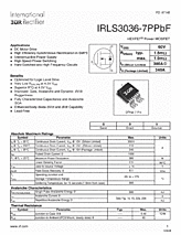 DataSheet IRLSL3034PbF pdf