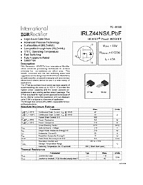 DataSheet IRLZ44NS pdf