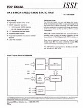 DataSheet IS61C64AL pdf