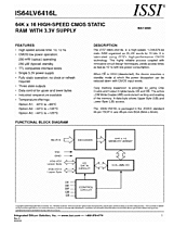 DataSheet IS64LV6416L pdf