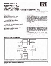 DataSheet IS66WV25616ALL pdf