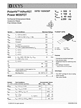 DataSheet IXFB100N50P pdf