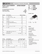 DataSheet IXFB210N20P pdf