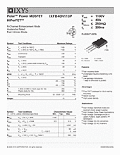 DataSheet IXFB40N110P pdf