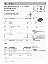 DataSheet IXFC74N20P pdf