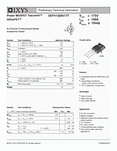 DataSheet IXFH150N17T pdf