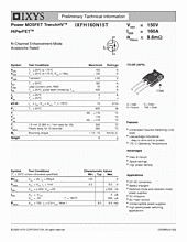 DataSheet IXFH160N15T pdf