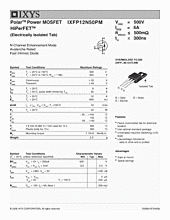 DataSheet IXFP12N50PM pdf