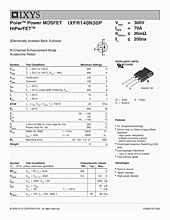 DataSheet IXFR140N30P pdf