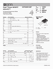 DataSheet IXFR20N120P pdf