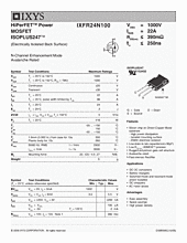 DataSheet IXFR24N100 pdf