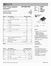 DataSheet IXFR26N120P pdf