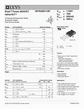 DataSheet IXFR30N110P pdf