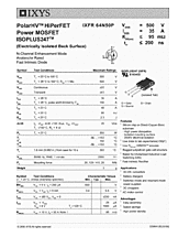 DataSheet IXFR64N50P pdf