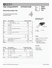 DataSheet IXTP05N100M pdf