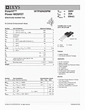 DataSheet IXTP50N20PM pdf