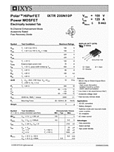 DataSheet IXTR200N10P pdf