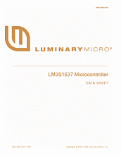 DataSheet LM3S1637 pdf