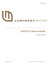 DataSheet LM3S1911 pdf