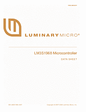 DataSheet LM3S1968 pdf