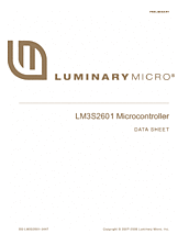 DataSheet LM3S2601 pdf