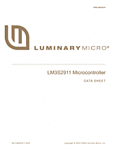 DataSheet LM3S2911 pdf