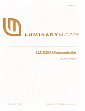 DataSheet LM3S308 pdf