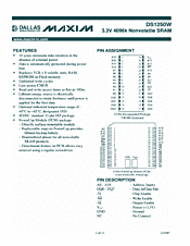 DataSheet DS1250W pdf