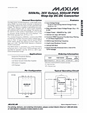 DataSheet MAX15032 pdf