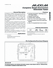 DataSheet MAX3541 pdf