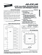 DataSheet MAX3627 pdf