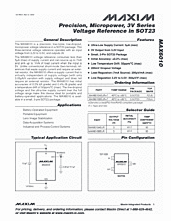 DataSheet MAX6010 pdf