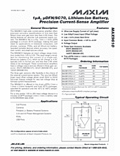 DataSheet MAX9610T pdf