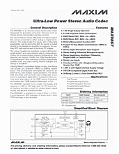 DataSheet MAX9867 pdf