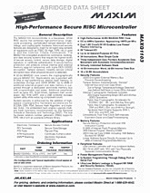 DataSheet MAXQ1103 pdf