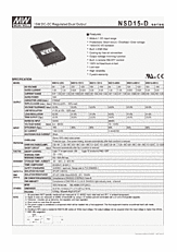 DataSheet NSD15-12D5 pdf