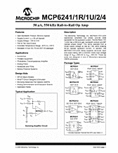 DataSheet MCP6241U pdf