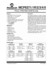 DataSheet MCP6272 pdf