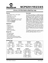 DataSheet MCP6295 pdf