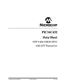 DataSheet PIC16C432 pdf