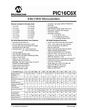 DataSheet PIC16CR65 pdf