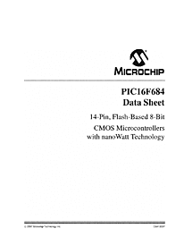 DataSheet PIC16F684 pdf