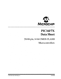 DataSheet PIC16F74 pdf