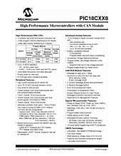 DataSheet PIC18C658 pdf