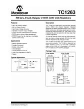 DataSheet TC1263-2.5 pdf