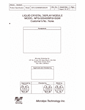 DataSheet MTC-20400B pdf