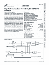 DataSheet ADC08500 pdf