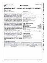 DataSheet ADC08D1020 pdf