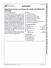 DataSheet ADC08D500 pdf