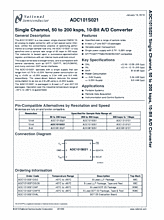 DataSheet ADC101S021 pdf